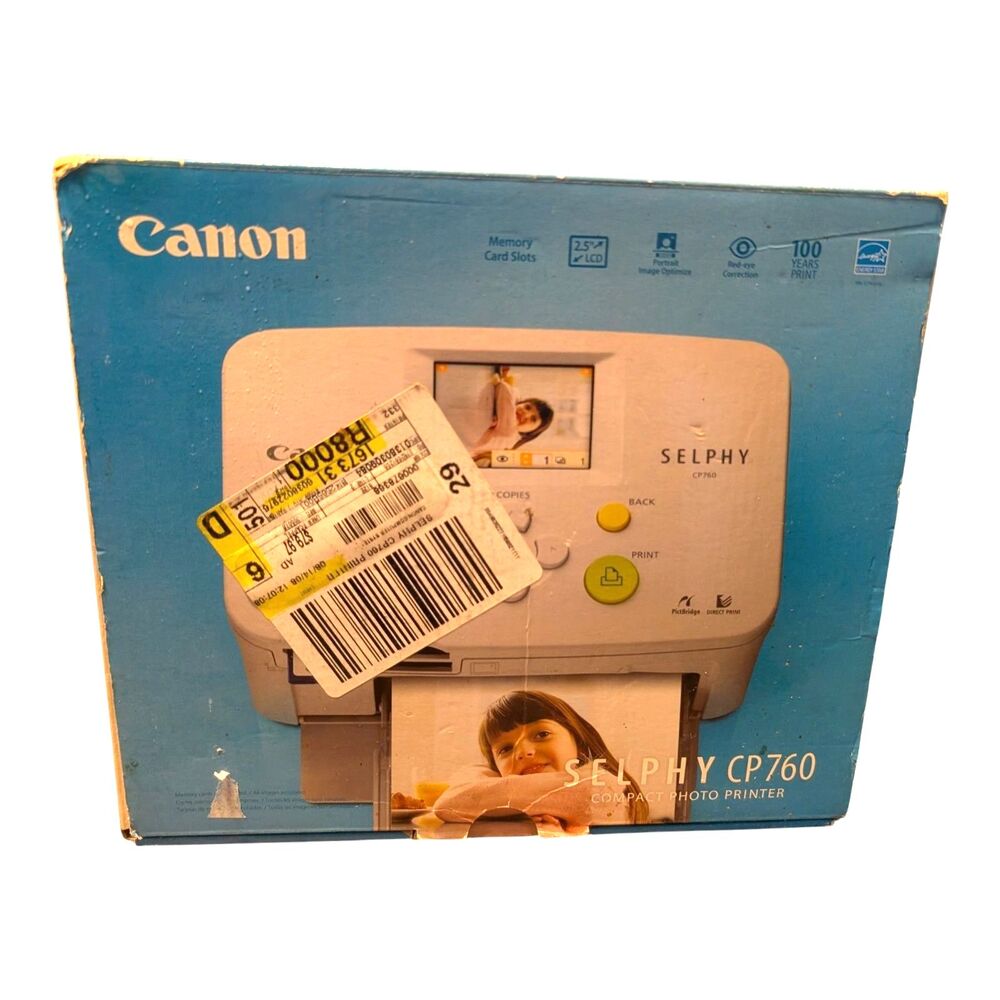 Canon Selphy CP760 Compact Photo Printer & Accessories Only No Camera EUC